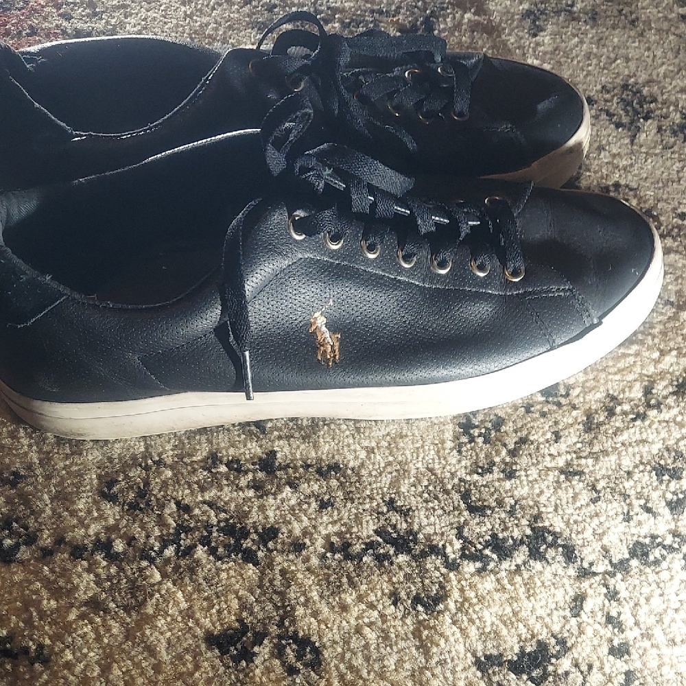 Polo by Ralph Lauren Black and White Men's Sneakers